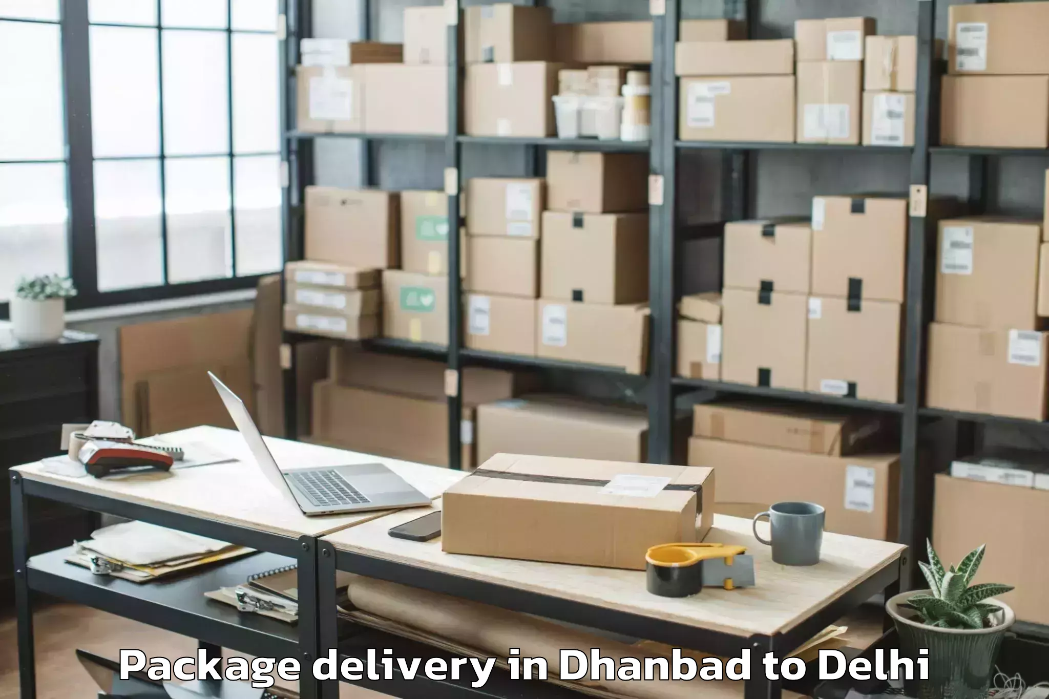 Dhanbad to Burari Package Delivery Booking